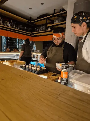 Detalles del ambiente del restaurante